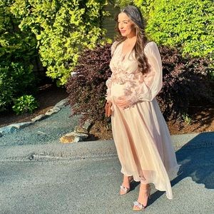 Wedding Guest Dress Light Pink Queenia